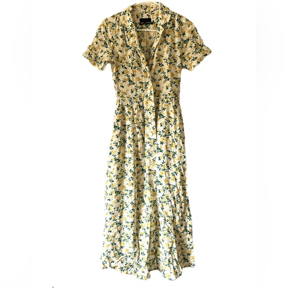 Urban outfitters yellow floral dress - Picture 3 of 6